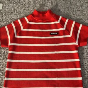 Miu Miu Red and White Striped Top- Please Read Description